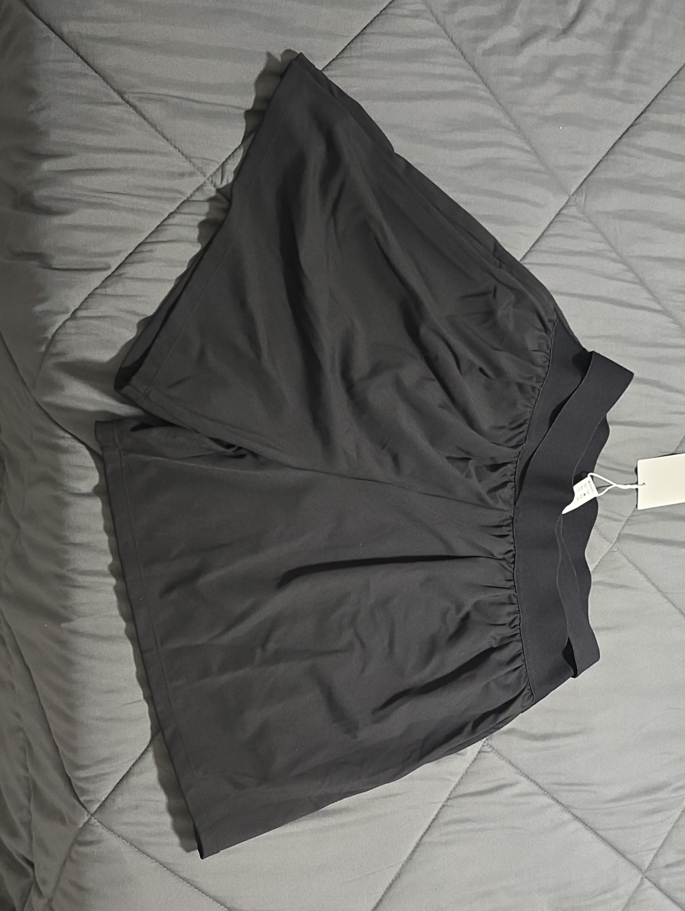 HALARA Black Athletic Short with Wide Elastic Waistband